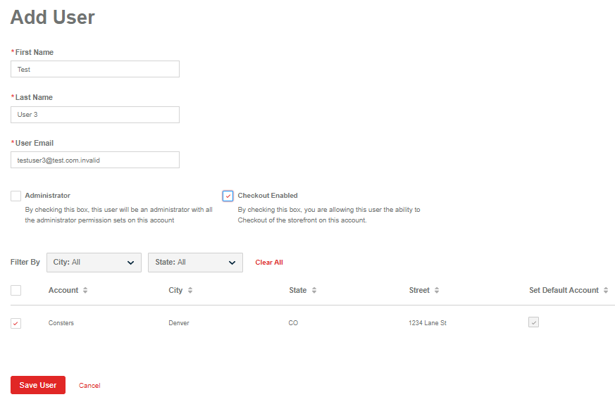 User Administration Help Document